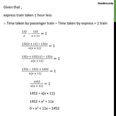 Question 10 An Express Train Takes 1 Hour Less Than A Chapter 4 Cl