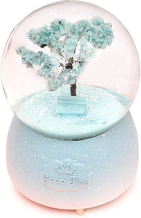 Anqia Cherry Blossom Tree Of Life Musical Snow Globe 100mm