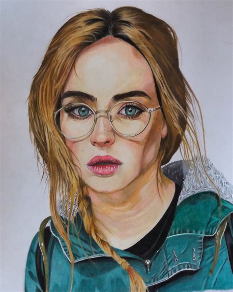 Portrait Drawing With Colored Pencils For More U Can Follow Me On Ig