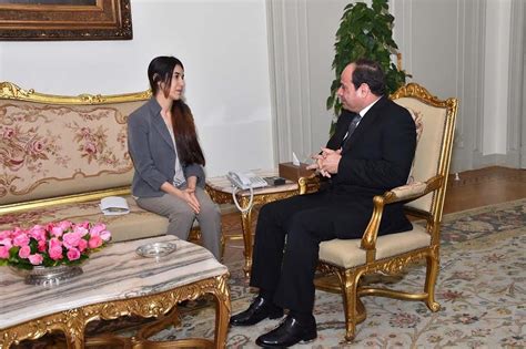 Egypts President Sisi Meets Yezidi Woman Held As Sex Slave By Isis Egyptian Streets