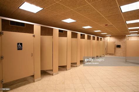 Toilet Stalls In A Public Restroom Delaware Usa High Res Stock Photo