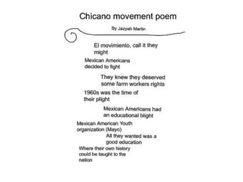 Chicano movement poem - YouTube