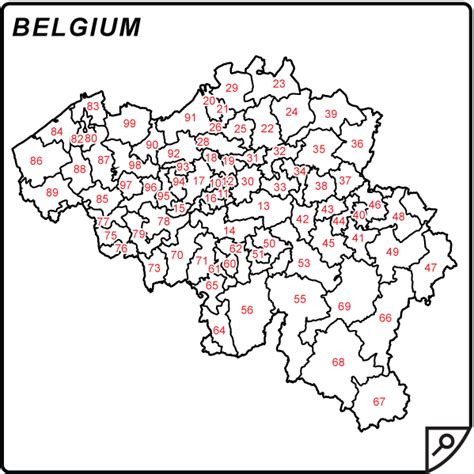 Postcode Kaart Belgie Maken Vogels