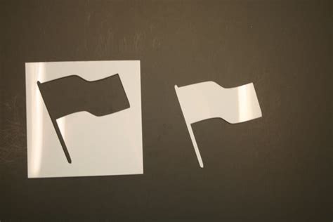 Wavy Flag Reusable Mylar Stencil Art Supplies Etsy