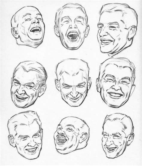 Laughing And Smiling Drawing Reference And Sketches For Artists In 2021