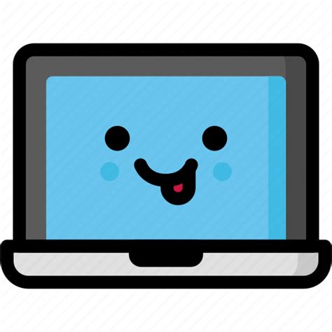 Emoji Emotion Expression Face Feeling Laptop Naughty Icon