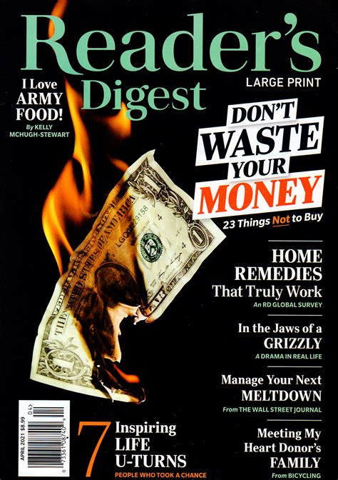 reader s digest large print subscription magazine