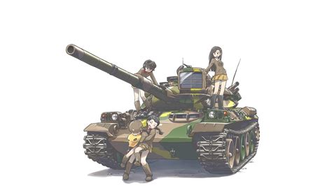 Papel De Parede Meninas E Panzer Meninas Anime Tanque 1920x1080