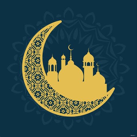 Ramadan Moon Vector In Illustrator Svg  Eps Png Download