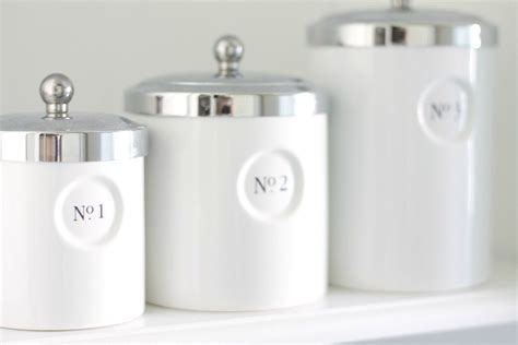 Pin By Lisa Martindale On For The Home White Kitchen Canisters