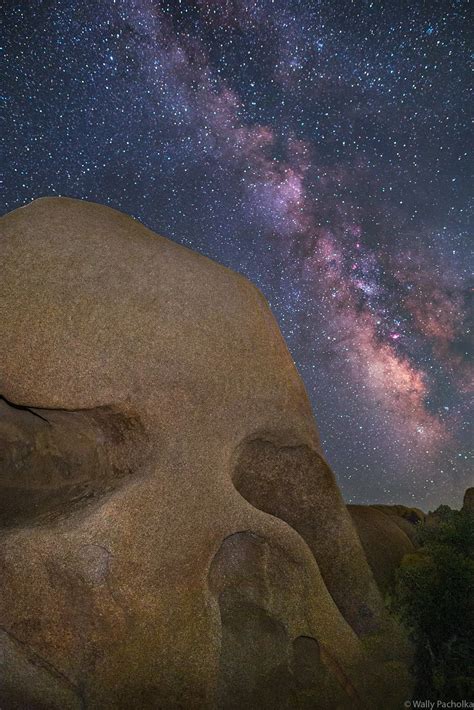 Joshua Tree Milky Way Over Skull Rock Joshua Tree National Park