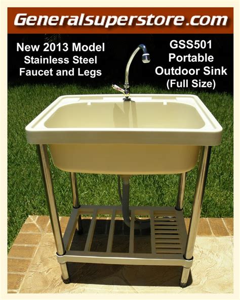 Portable Outdoor Sink Garden Camp Kitchen Camping Rv Ebay