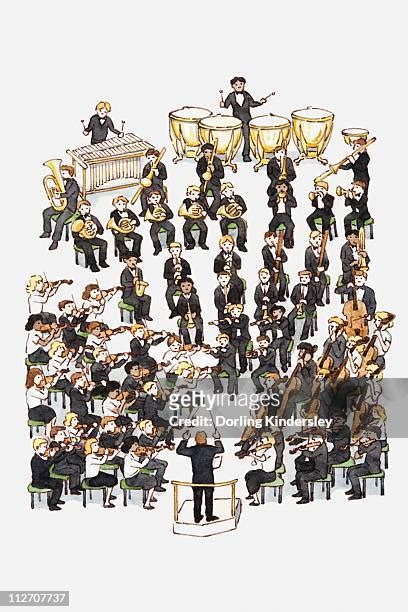 Symphony Orchestra High Res Illustrations Getty Images