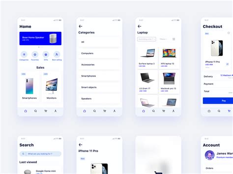 Ecommerce Mobile Free Ui Kit For Figma Uistore Design Gambaran