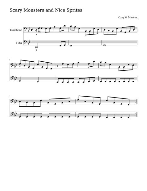 Scary Monsters And Nice Sprites Sheet Music For Voice Download Free In