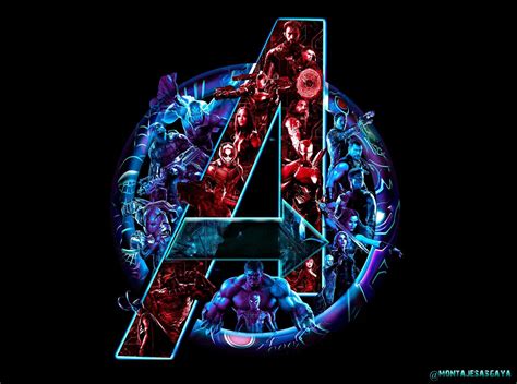 Avengers Neon Wallpaper For Pc Desktop Wallpaper Avengers Infinity