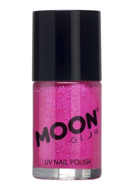 Moon Glow Magenta Neon Uv Glitter Nail Polish Attitude Clothing