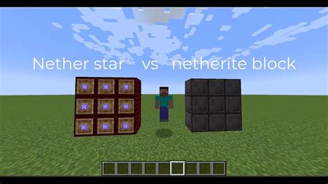 Nether Star Vs Netherite Block Youtube