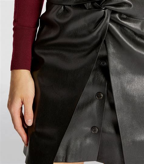 nanushka vegan leather danija skirt harrods ae