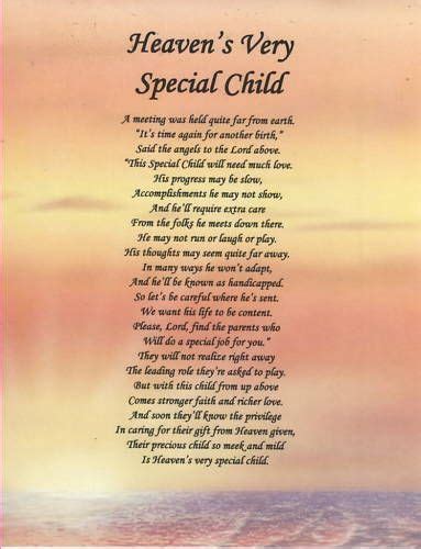 Special Poem Special Needs Quotes Disability Quotes Special Needs Kids