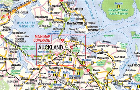 Printable Street Map Of Auckland New Zealand Hebstrei
