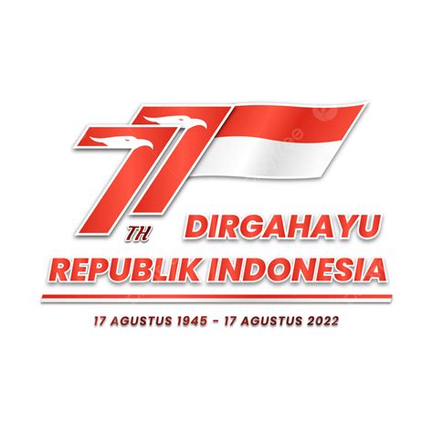 Gambar Dirgahayu Republik Indonesia Dengan Bendera Dan Tanggal Tapi Ri
