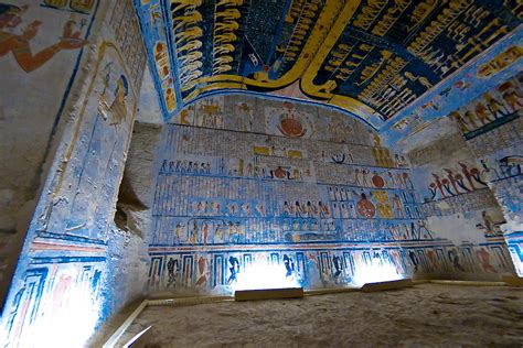 Hieroglyphics Tomb Of Ramses V And Vi Valley Of The Kings Archaeological Site Near Luxor