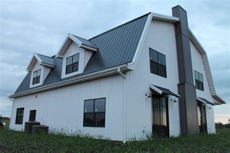 Gambrel Style Barndominium Worldwide Steel Buildings