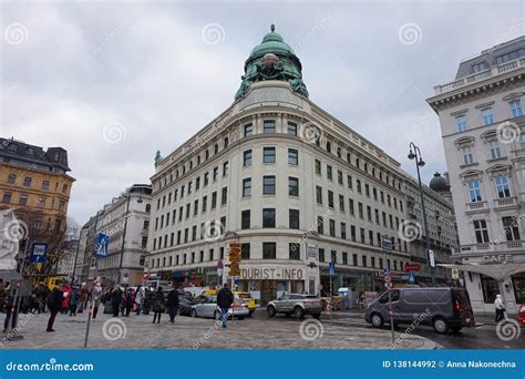 Facades Of Beautiful Old Buildings In The Center Of Vienna Editorial