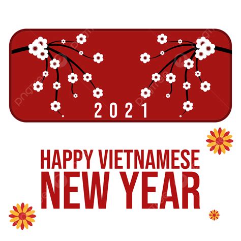 Vector Happy Vietnamese New Year 2021 Sunflower Design Vector