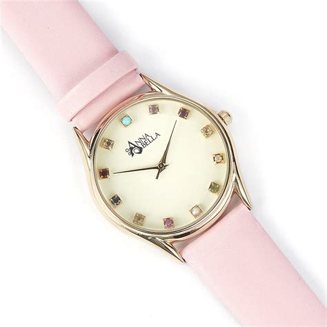 A Gorgeous Watch From The Annabella Collection Set Into Gold Overlay