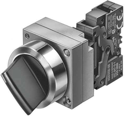 Siemens Non Illuminated Selector Switch 22mm 3 Momentary Momentary