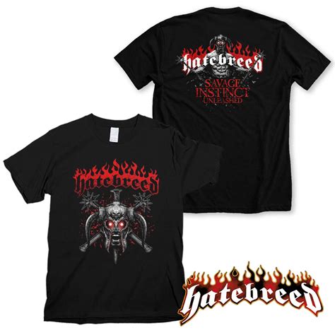 harajuku streetwear tee tops hardcore style hatebreed band logo black t shirt new fashion mens