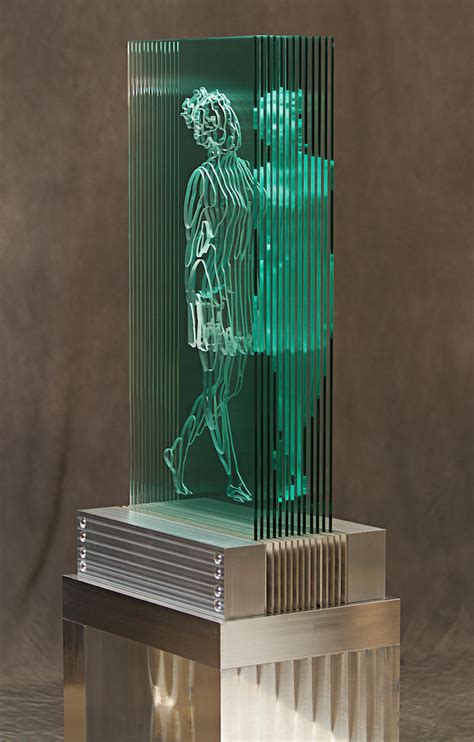 Interview Intricately Cut And Layered Glass Silhouettes Reveal 3d Human Forms