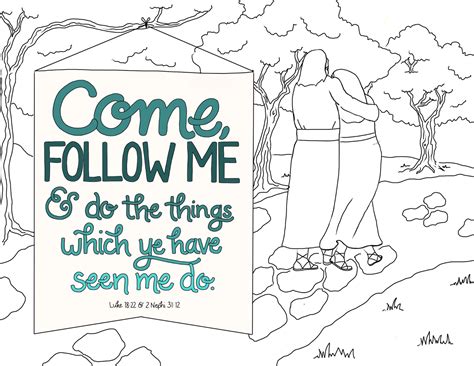 Just What I {squeeze} In Come Follow Me Coloring Page 10