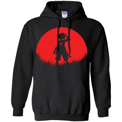 Red Moon Straw Hat Luffy Shirt Design Online