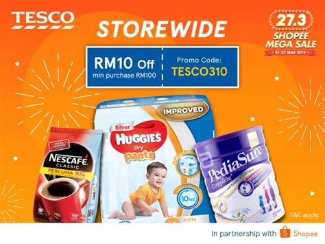 Here you can begin shopping and add any products you want to your bag. Shopee: Tesco RM10 OFF Voucher Code (16 March 2019 - 31 ...