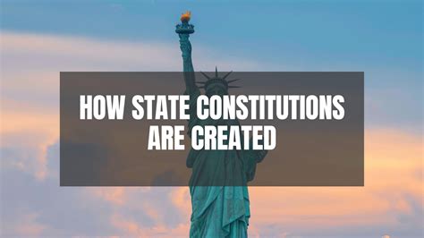 How State Constitutions Are Created Constitution Of The United States