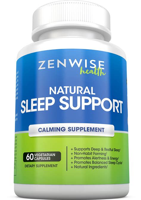 All Natural Sleeping Aid Nighttime Sleep Support Supplement Free
