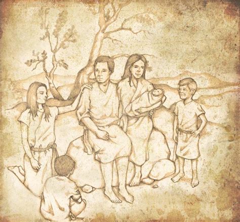 Adam And Eve With Their Children Book Of Mormon Art Catalog