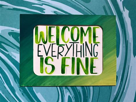 The Good Place Welcome Everything Is Fine Etsy Uk