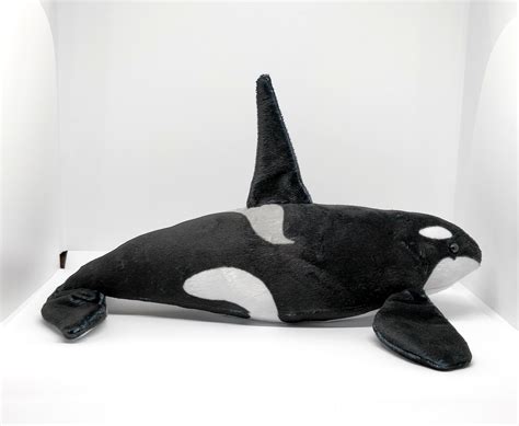 Transient Orca Killer Whale Plushie Dolphin Plush Male Etsy