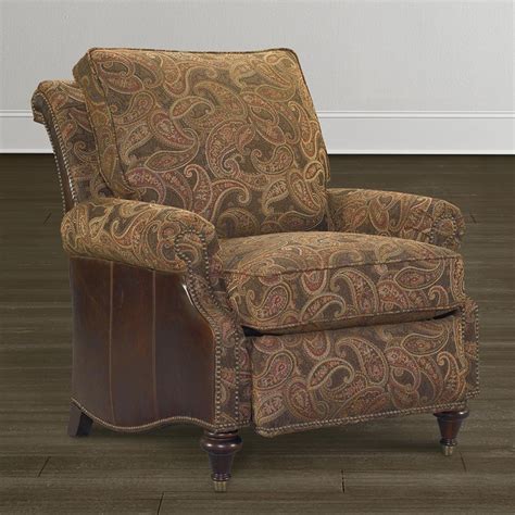 Best rated accent reclining chairs to buy in 2020: Oxford Leather Accent Recliner by Bassett - Bassett Chairs ...