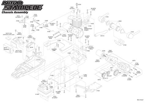 Exploded View Traxxas Nitro Stampede 110 Chassis Astra