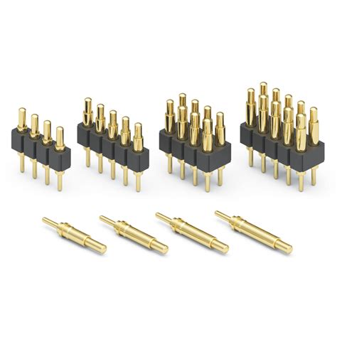 Spring Loaded Pins Connectors Delivers Mm Mid Stroke Distance Electronic Products