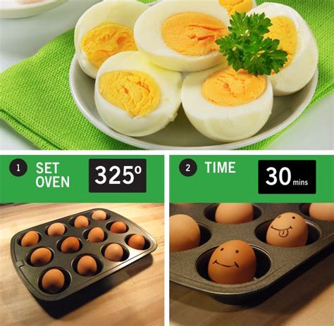 Place Eggs In A Cupcake Tin And Bake For 30 Minutes Perfect Hard