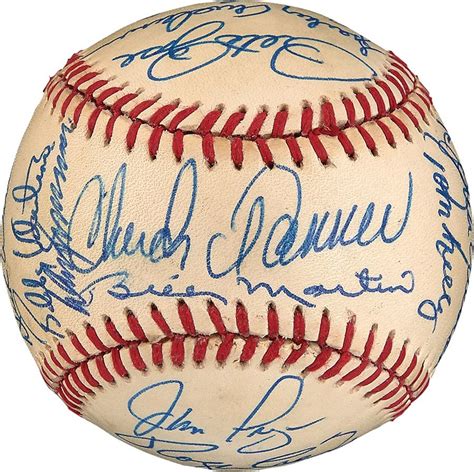1988 Mlb Managers Signed Baseball