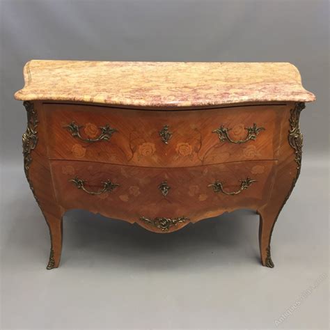French Marquetry Commode Chest Of Drawers - Antiques Atlas