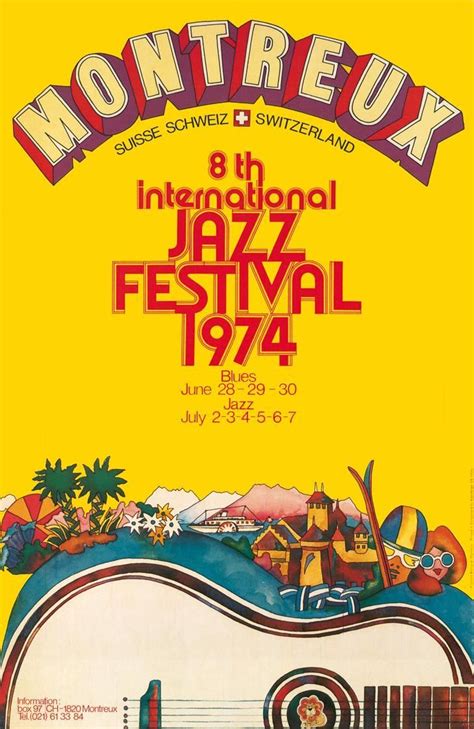 Montreux Jazz Festival Switzerland 1974 By Bruno Gaeng Vintage Music