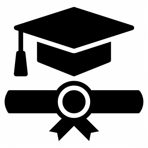 Certificate Graduation Cap Diploma Education Student Icon